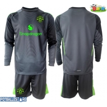 Manchester United Keeper Bortedraktsett Barn 2025-26 Langermet (+ Korte bukser)